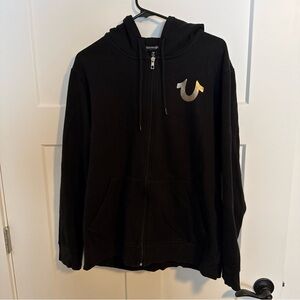 True Religion Black Jacket with Silver Accents